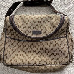 Gucci GG Canvas Diaper Bag